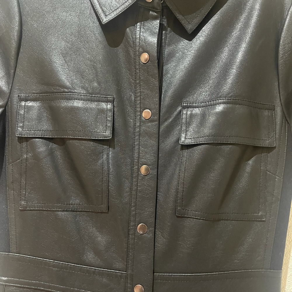 LEATHER DRESS - Picture 3 of 6